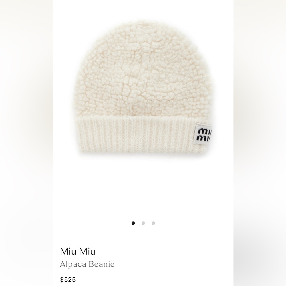 Miu Miu Alpaca Beanie